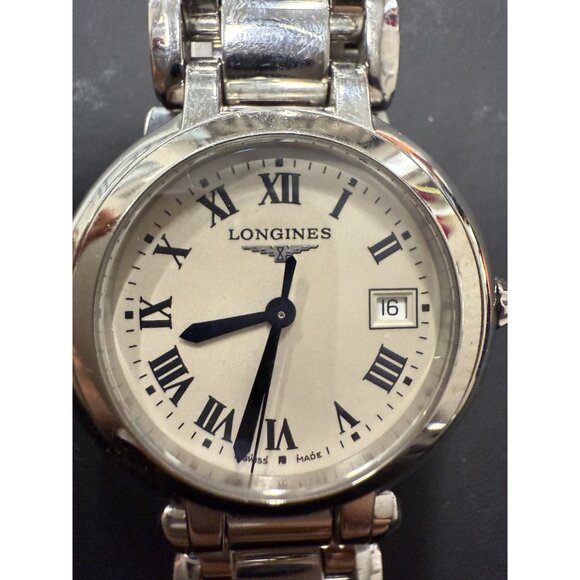 Longines PrimaLuna Swiss-Made Stainless Steel Ladies Watch With Roman Numerals & - Picture 7 of 13